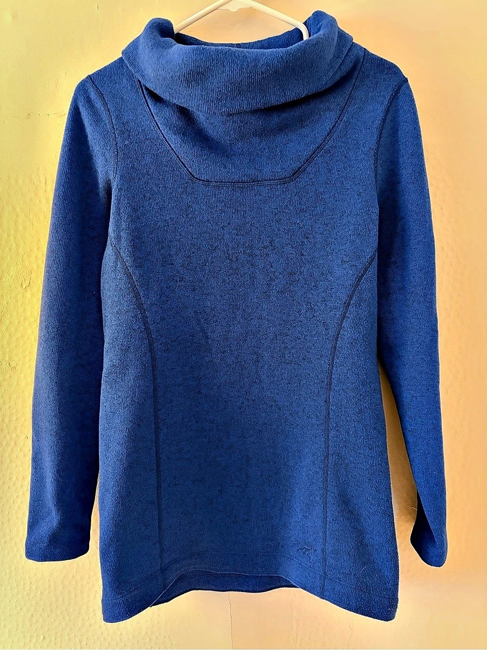 Arc'teryx Desira Heathered Blue Cowl Neck Fleece TunicSweater